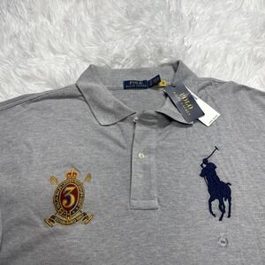 Polo Ralph Lauren BIG PONY Polo Shirt Men's 3XB Big Tall Heather Gray #3 New!